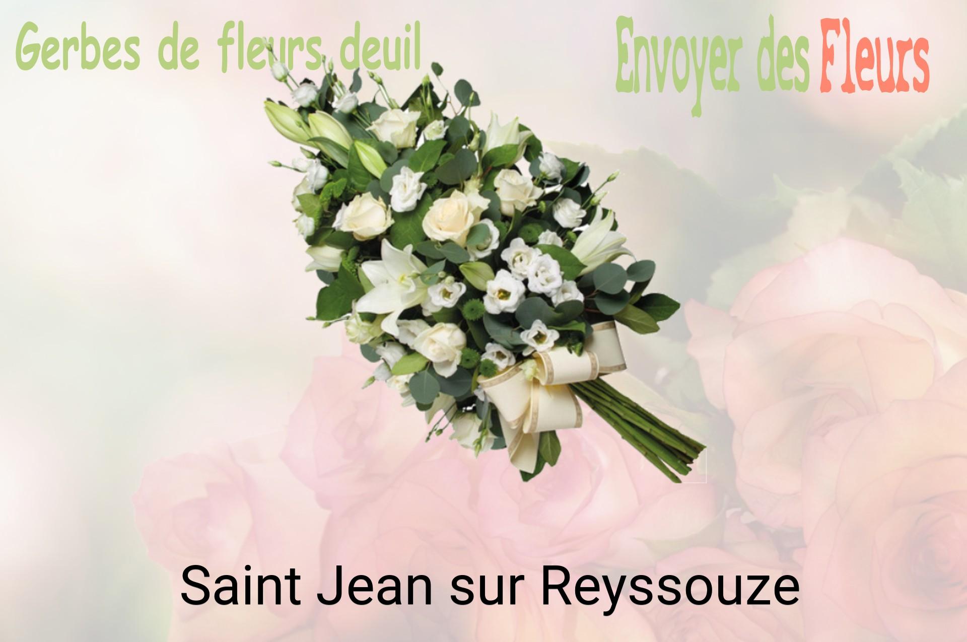 Gerbe de fleurs de deuil livrée à Saint-Jean-sur-Reyssouze